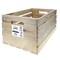 Leisure Arts Good Wood Wooden Crate, wood crate unfinished, wood crates for display, wood crates for storage, wooden crates unfinished, Rustic, 18" x 12.5" x 9.5"